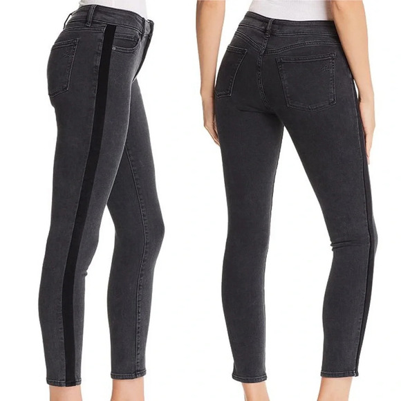 DL1961 Black Morrison Wash Margaux Instasculpt Ankle Skinny Jeans Size 30 - Picture 1 of 11